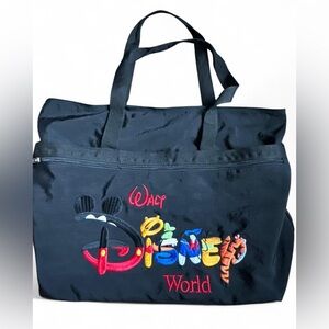Disney Black Tote Bag with Colorful Logo